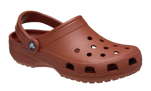 Crocs Sandale Classic Clog braun Damen Badeschuh - Badeschuhe mit individuell anpassbarem Croslite™-Fußbett für besten Komfort, ideal für Strand oder Boot, leicht und einfach zu reinigen.