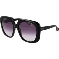 MaxMara Damen MM0047@5601B# Sonnenbrille, schwarz (Shiny Black) - Sonnenbrillen für Damen, elegantes Design mit UV-Schutz für stilvollen Sonnenschutz.
