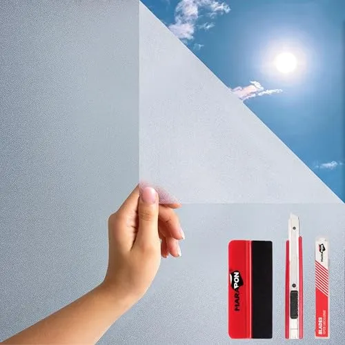 MARAPON Fensterfolie Blickdicht in Matt 0,445x4 m Set von MARAPON