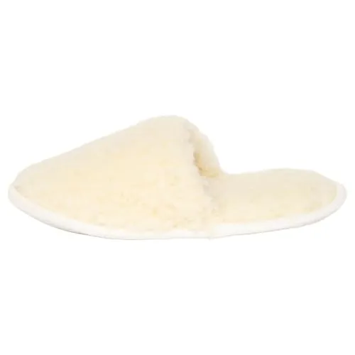Gottstein Curly Wool Pantoffeln (38/39 EU Natural White) - Bequeme Pantoffeln aus weicher Schurwolle für angenehmen Tragekomfort. Die langlebige Rindsledersohle bietet Strapazierfähigkeit und stilvolle Gemütlichkeit für Damen und Herren.