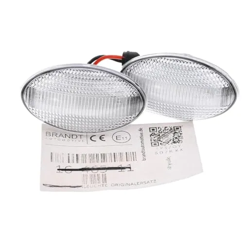 BRANDT LED Seitenblinker Set für MINI Modelle - Weiss - Hochwertiges LED Seitenblinker Set (2 Stück) für verschiedene MINI Modelle, inklusive Kabelsatz und Montagetool. Einfache Plug&Play-Montage ohne Nacharbeiten. ECE-geprüft für sichere Nutzung im Straßenverkehr.