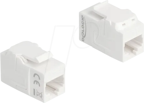 DELOCK 90719 - Keystone Modul Kupplung RJ45 Buchse zu RJ45 Buchse UTP Cat.6A