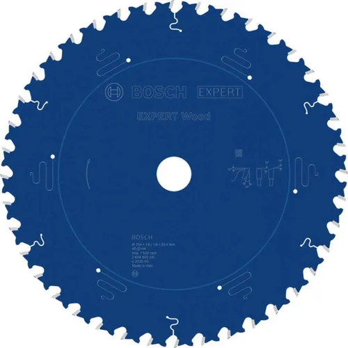 Bosch EXPERT Wood Kreissägeblatt 254 mm für Tischkreissägen