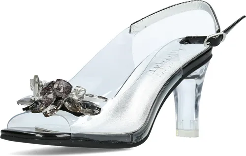 LAURA VITA Sandalette - Wanderschuhe in Größe 38, Farbe schwarz, aus hochwertigem Synthetik mit offenem Schuhspitzen-Design und praktischem Riemenverschluss für optimalen Tragekomfort.