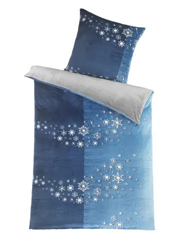 Bettwäsche Winter Flausch Cashmere Touch Uni Wende 135x200