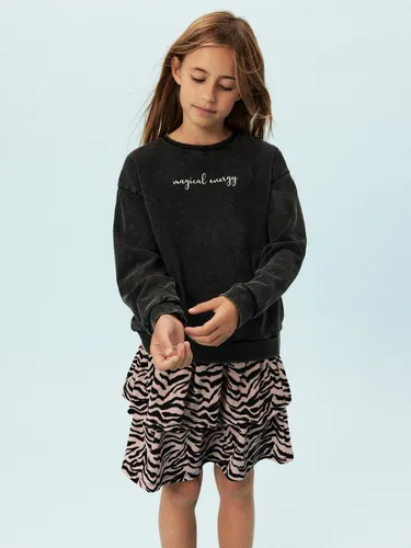 NAME IT Mädchen Nkfliva Rxl Sweat Unb Box, Schwarz, 116 EU