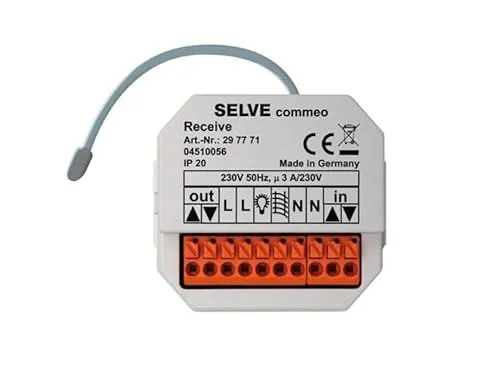 SELVE Commeo Receive Funk-Empfänger Unterputz in petrol von Selve