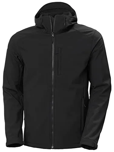 Helly Hansen Herren Jacke Paramount Hooded Softshell - Outdoor Freizeitjacke für Herren, wasserdicht und atmungsaktiv, ideal für jedes Abenteuer im Freien mit bequemen Softshell-Material und verstellbarer Kapuze.