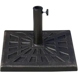 Outsunny 15 kg Sonnenschirmständer in schwarz von Outsunny