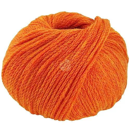 LANA GROSSA Cool Merino | Leichtes Kettengarn aus klassischer Merinowolle | Handstrickgarn aus 90% Schurwolle (Merino) & 10% Polyamid | 50g Wolle zum Stricken & Häkeln | 150m Garn FB 21