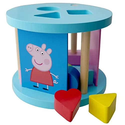 Barbo Toys - Peppa Wutz - Sortierspiel - Motorikspielzeug ab 1 Jahr für Hand-Auge-Koordination und Fähigkeiten zur Problemlösung - Offiziell Lizenziert von Peppa Pig