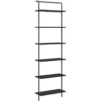 vidaXL Bücherregal Schwarz Eiche 60 x 24 x 203 cm - Stylisches Bücherregal aus Holzwerkstoff mit viel Stauraum für Ihr Zuhause. Perfekt für den modernen Wohnstil und robust genug für den täglichen Gebrauch. Ideal für Bücher, Deko und mehr.