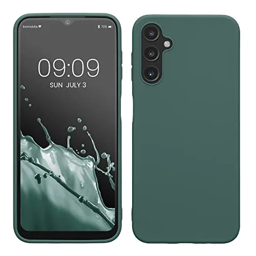 kwmobile Handyhülle für Samsung Galaxy A14 5G Hülle - TPU Case - Kabelloses Laden - Schutzhülle Cover in Blaugrün