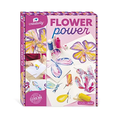 Janod J07738 Flower Power - Malerei, Mehrfarbig, Mittel