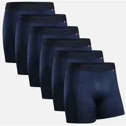 SPORT BOXERSHORTS - 6-Pack - Blau - 3XL - Herrenunterhosen, ideal für intensives Training, aus schnell trocknendem und feuchtigkeitsableitendem Material für maximalen Komfort und Leistung.