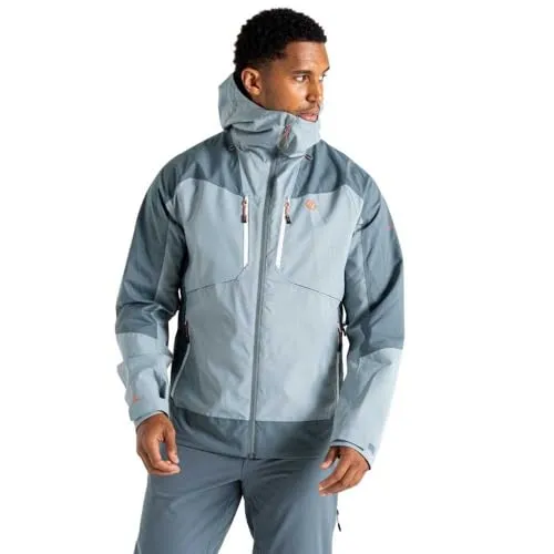 Dare2b Regenjacke Arising III Herren grau 50 - Funktionsjacke, wind- und wasserdicht mit hochabschließender Kapuze, ideal für Outdoor-Aktivitäten bei jedem Wetter.