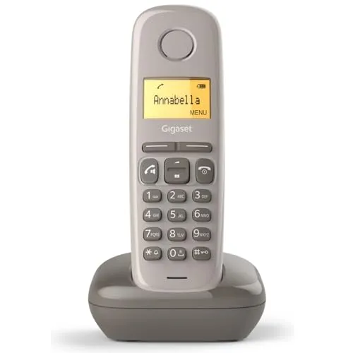 Gigaset A270 braun Festnetztelefon - Klassisches Festnetztelefon in Braun mit großem Display und einfacher Bedienung, ideal für Zuhause.