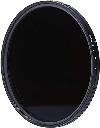 Rollei Variabler ND Filter, F:X Pro Variabler Rundfilter - ND8 bis ND 512 aus Gorilla® Glas mit 3-9 Blendenstufen Verdunkelung, stufenlos Einstellbarer ND-Filter, ideal für die Landschaft Fotografie
