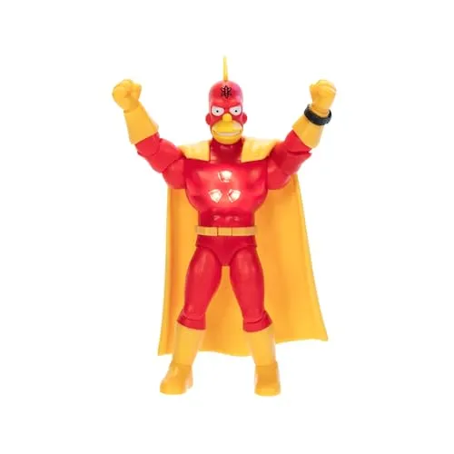 Die Simpsons Radioactive Man Actionfigur 12,7 cm - Actionfiguren für Kinder, detailreiche Premium-Sammlerfigur von Jakks Pacific, ideal für Fans und Sammler