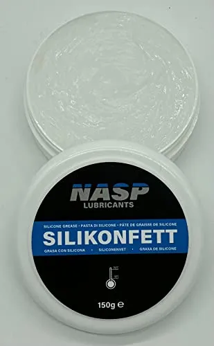 NASP Silikonpaste Silikonfett Montagemittel Schmierfett transparent Dose - Made in Germany (150gr)