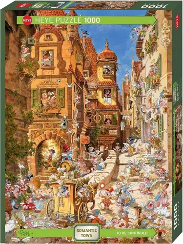 HEYE Puzzle Romantic Town: Am Tag der 1000 Puppen von Heye