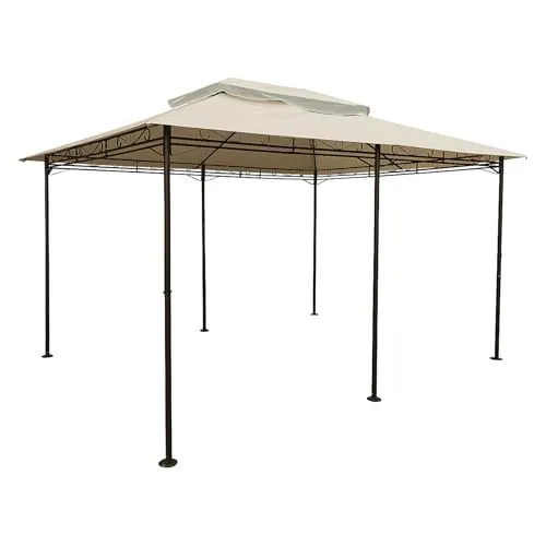Ersatzdach für Pavillon Cape Town - 4x3m, wasserdicht, wählbare Farben (Beige)