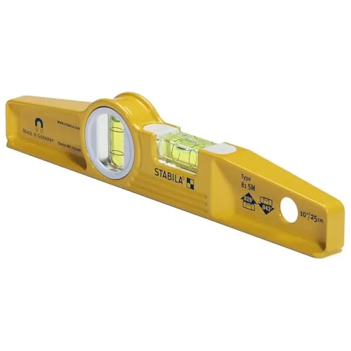 Stabila 25100 25,4 cm Druckguss Seltenerd-Magnetwaage
