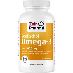 Omega 3 1000 mg - Seefischöl Softgelkapseln Hochdo 140 ST