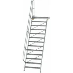 MUNK Aluminium-Treppe Plattform 60° mit 13 Stufen von Günzburger