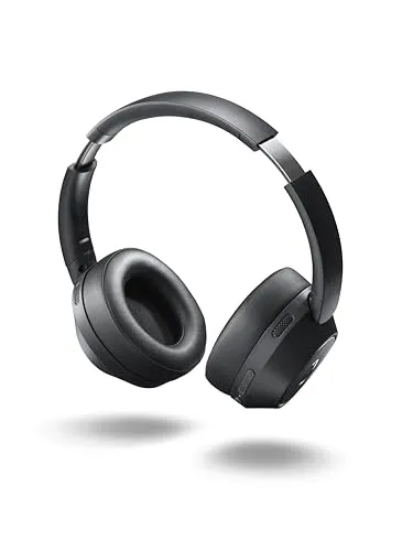 Motorola Sound - Moto XT800 ANC, kabellose Kopfhörer mit Schnellkopplung, Surround-Audio, 60 Stunden ununterbrochene Wiedergabe, Geräuschunterdrückung, Schwarz