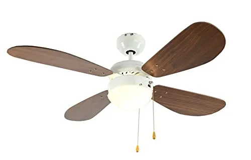 aireRyder Deckenventilator Classic 105 cm Weiß/Nussbaum