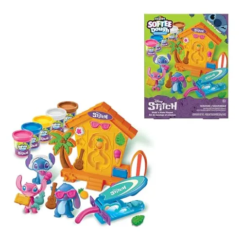 Lexibook CRDOUGH50D Bausatz zur Herstellung von Stitch-Figuren