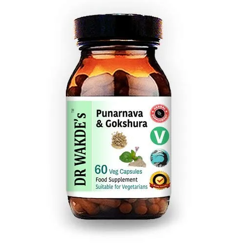 DR WAKDE'S® Punarnava Gokshura Kapseln – 100% Natürlich, 60 Vegetarische Kapseln