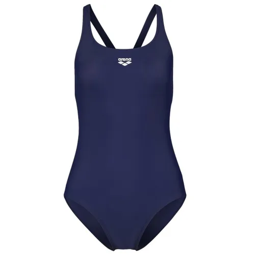 Arena W DYNAMO ONE PIECE Badeanzug R blau 38 - Sportlicher Badeanzug in Navy, ideal für Schwimmerinnen. Fällt klein aus, daher zwei Größen größer bestellen. Maschinenwaschbar und bequem dank 80% Polyamid und 20% Elasthan.