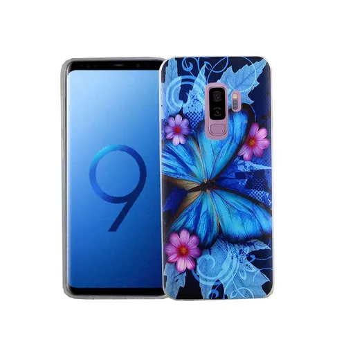 Handyhülle für Samsung Galaxy S9 Plus Schutzcase Backcover Bumper Etuis Blau