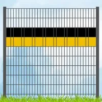 zaunzu Sichtschutz Vereinsfarben Schwarz/Gelb Volle Streifenbreite