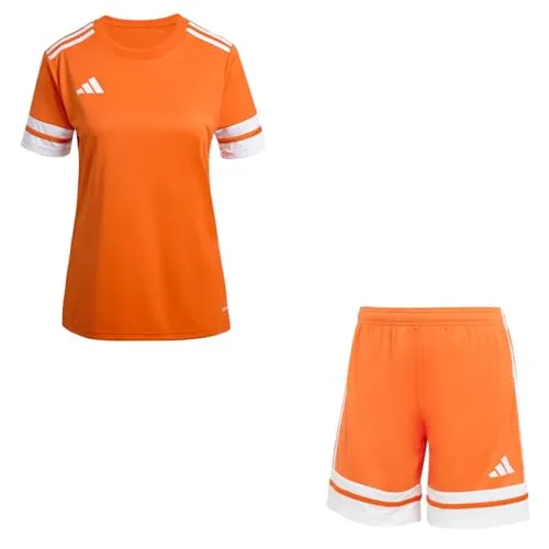 adidas Damen Set Trikot + Hose Squadra 25 Team Orange/White XL