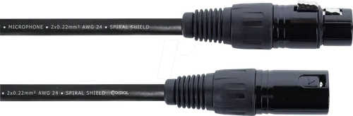 CORDIAL Kabel ECL EM0.5FM - 50 cm XLR-Mikrofonkabel, hochwertig und made in Germany für beste Klangqualität