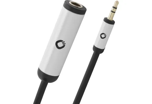 Oehlbach i-Connect AD 63/35 Klinke-Adapter 6,3 mm Klinkenbuchse / 3,5 mm Klinke Audio-Kabel, 3,5 mm Klinke, 6,3mm Klinkenbuchse (15 cm), 24kt vergoldete Kontakte