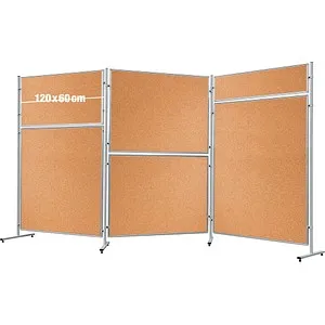 FRANKEN Trennwand ECO EL-UTK60, braun 120 x 60 cm - Trennwände - Flexibel Raum gestalten mit der FRANKEN Trennwand ECO EL-UTK60. Doppelseitige, pinnbare Oberfläche für wichtige Notizen und Dokumente. Ideal für kreative Büros!