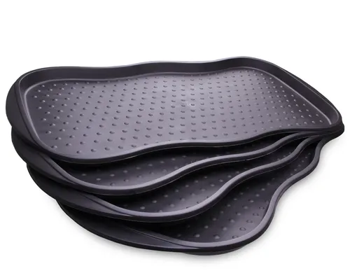 Schuhablage Schuhabtropfschale Schuhwanne XXL Unterlage für 3 Paar 76x38cm 4 Stk