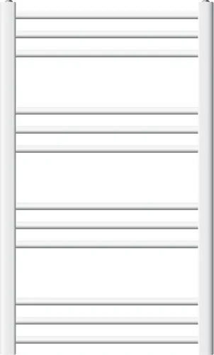 LuxeBath Badheizkörper 600 x 800 mm - Weiß - gerade mit Seitenanschluss - Heizkörper Handtuchwärmer Handtuchtrockner Handtuchheizkörper, ohne Heizstab