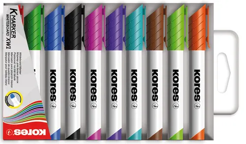 Kores Whiteboard Marker K MARKER XW1 Rundspitze 10er Etui