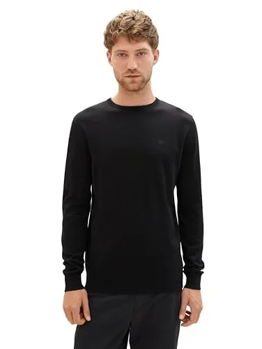 TOM TAILOR Herren Basic Strickpullover mit Crewneck von Tom Tailor