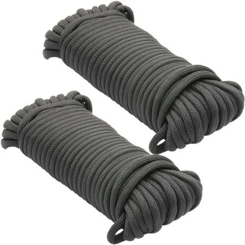 2x Paracord Campingseil Survival 15m Outdoor Fallschirm Schnur Leine Seil