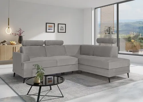 Beautysofa Ecksofa KORDIAN mit Schlaffunktion & Bettkasten – modernes Familiensofa in Trendfarben - Das Ecksofa KORDIAN vereint modernes Design und Funktionalität. Mit einer praktischen Schlaffunktion und geräumigem Bettkasten ist es ideal für jedes Wohnzimmer. Genießen Sie Komfort und Stil in einem!