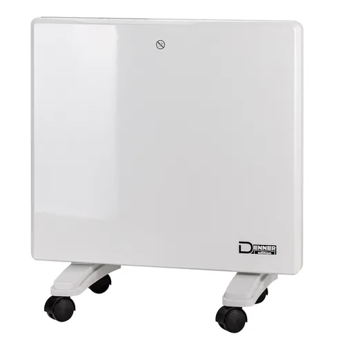 Standpaneelheizer 1000 Watt - Denner Edition - Elektroheizung mit hoher Energieausbeute dank Aluminium Wärmerippen, ideal für Schlaf- und Kinderzimmer. Geräuschloser Betrieb und einfache Montage für zuverlässige Wärme in der kalten Jahreszeit.