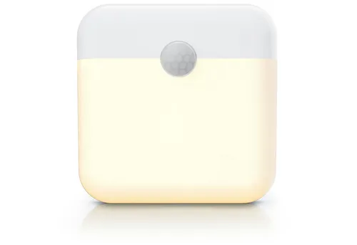 Brandson LED Nachtlicht Schranklicht mit Bewegungsmelder, 2 Lichtfarben, Akku, dimmbar, Bewegungsmelder (PIR), Lichtsensor, Dimmfunktion, Dauerlicht (30 Min), Auto-Modus, Auto-Off (15 s), LED fest integriert, Warmweiß, Kaltweiß, 500 mAh, 60 lm, 7,8x7,8 cm, USB-C, 15 s Timer, Lichtsensor, Magnet