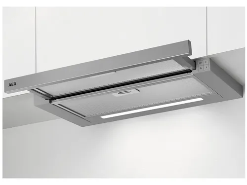 DPB3640M Flachschirmhaube 60 cm - LED-Beleuchtung, Drucktasten und PerfectFit für eine optimale Küchenatmosphäre