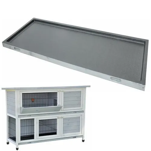 Untere Ersatz Kotwanne für Nanook Kleintierstall XXL - Praktische Kotwanne für Hasenstall, aus robustem Holz, sorgt für einfache Reinigung und Hygiene im Käfig für Kaninchen und Meerschweinchen.